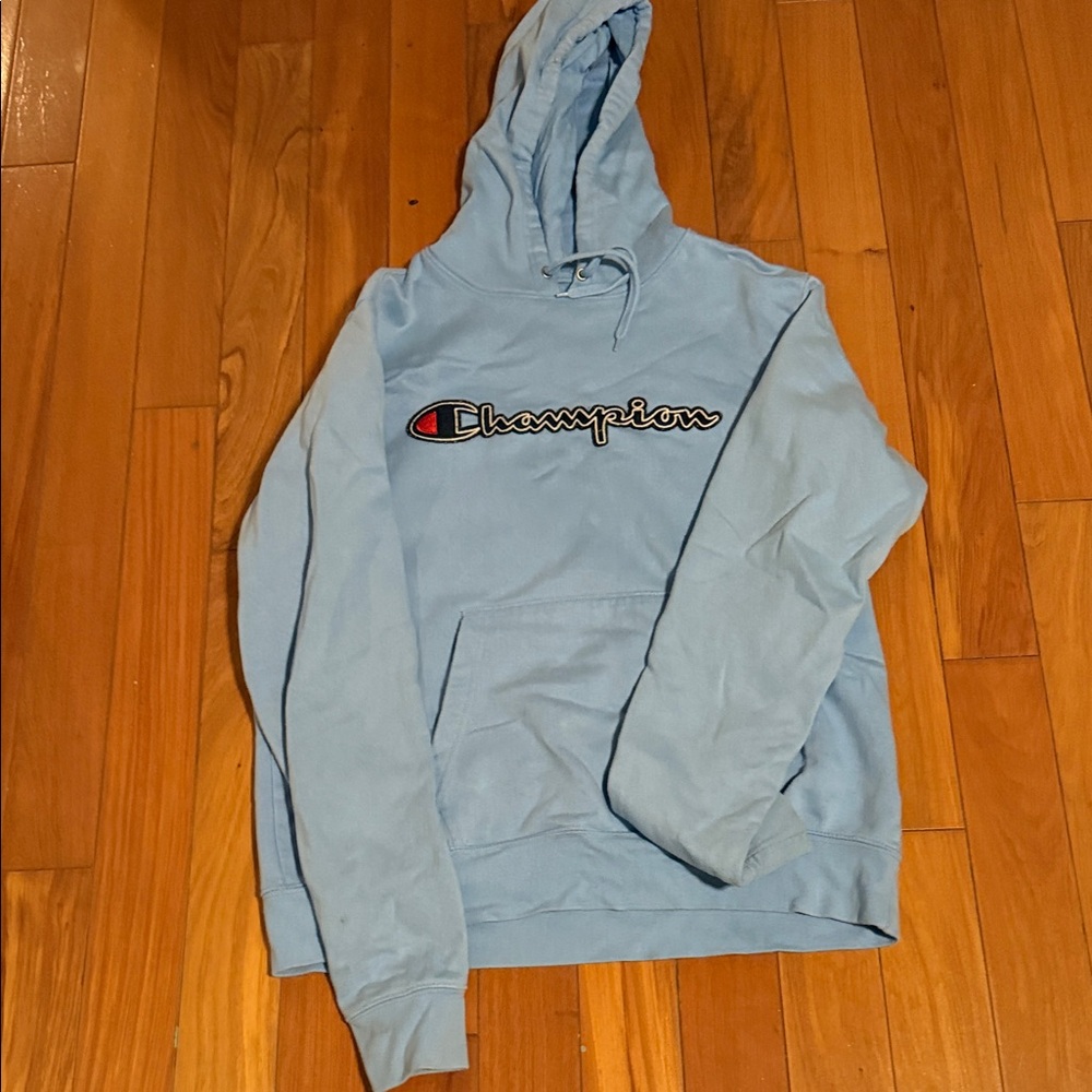 Champion Light Blue Men's Hoodie